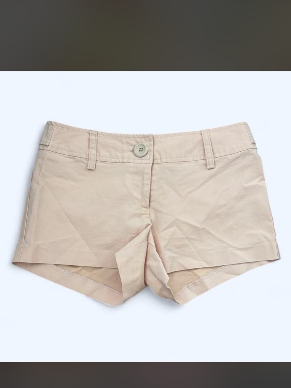 Forever 21 Light Beige Cotton Bermuda Shorts